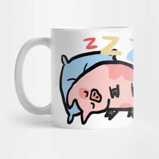 Cute Cartoon Piggy Sleepy Mug